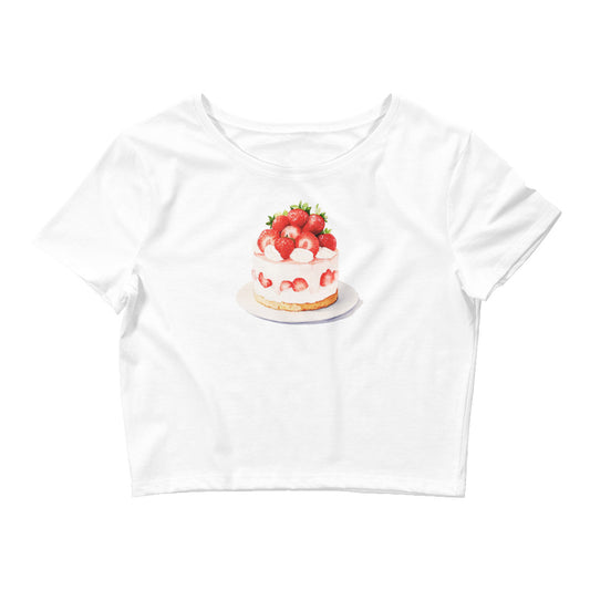 Libra Strawberry Shortcake Cropped Tee