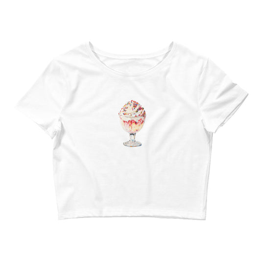 Leo Ice Cream Sundae Cropped Tee